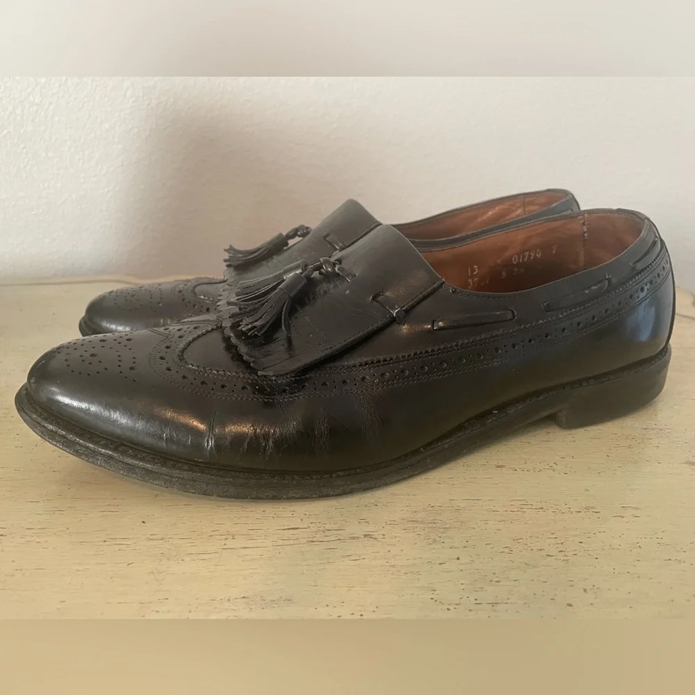 Allen Edmonds Made in USA Arlington Tasseled Kiltie Loafer in Black Size‎ 13 B